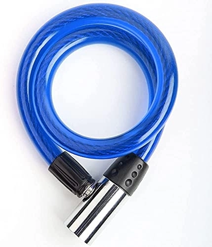 Lucchetti per bici : Catena antifurto durevole del cilindro della serratura della lega resistente della bicicletta antifurto della serratura all'aperto(Color:Blue)