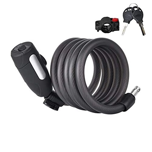 Lucchetti per bici : DYTWXG Lucchetto Antifurto per Bici Lucchetti per Bici con Chiavi Lucchetto a Catena per Bici ad Alta Sicurezza per Griglie per Scooter Moto da Ciclo Recinzione per Cancello, Nero, 1, 8 m