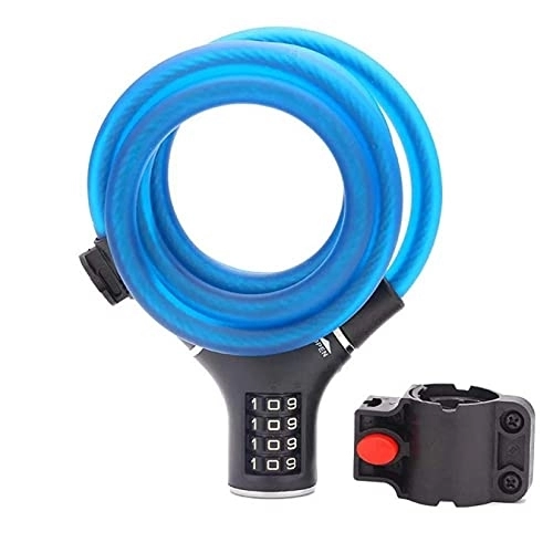 Lucchetti per bici : DYTWXG Lucchetto per Bici Lucchetto per Bici Antifurto Lucchetto a Catena per Bici PVC Impermeabile Antiruggine per Ciclo Moto Scooter Accessori per Bici di Alto Livello di Sicurezza, Blu, Freesize