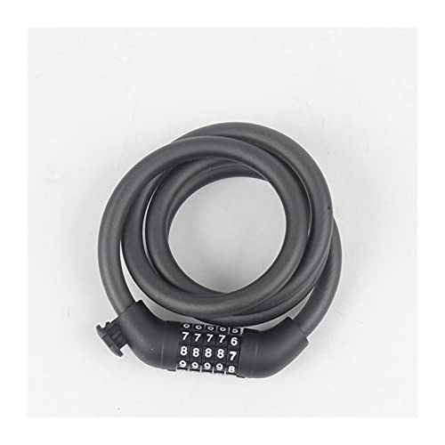 Lucchetti per bici : ELAULA Bike Lock Sicurezza Antifurto Password Lock Bike Serrature Mountain Strip Frosted Lock Cinque Posizione Codice Bicicletta Antifurto Filo di Acciaio Catena Anello