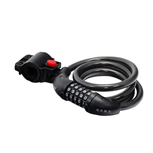 Lucchetti per bici : EVANEM 5 Digit Cycling Heavy Duty 120cm Cable Password Bike Cable Lock Cable Lock