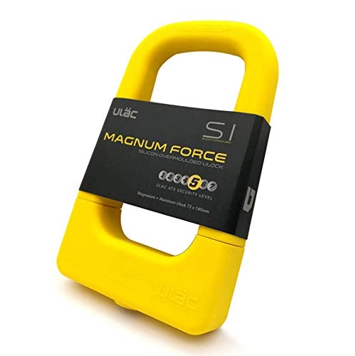 Lucchetti per bici : Heavy Duty Bicicletta U Blocco Bike Lock, Impermeabile E Antipolvere U Bici Lockperfect per Biciclette, Scooter, Moto O Gate- (4, 7 inch X 3, 7 inch), Giallo