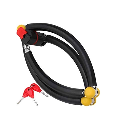 Lucchetti per bici : JINPENRAN Bicycle Lock Blocco Anti-Hydraulic Shear Pieghevole Blocco articolato Blocco Mountain Bike Lock Accessori elettrica del Motociclo antifurto