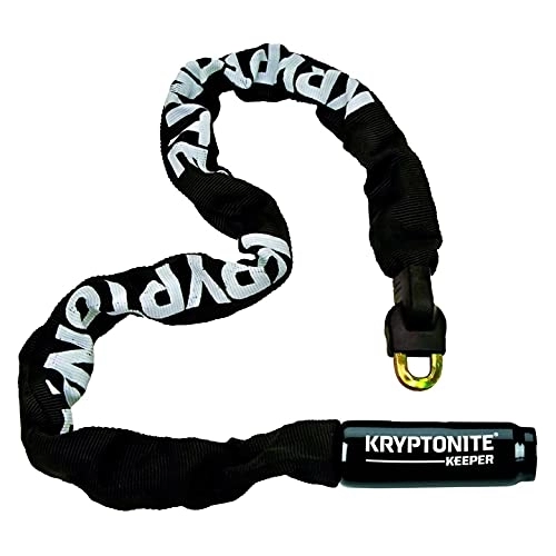 Lucchetti per bici : Kryptonite Catena integrata Keeper 785 | Catena antifurto per bici | Livello di sicurezza 5 / 10 | Offre una sicurezza supplementare per la tua bicicletta | Lunghezza 85 cm | Colore Nero