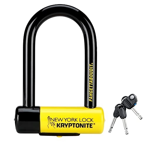 Lucchetti per bici : Kryptonite U-Locks, Catena New York Fahgettaboudit Unisex – Adulto, Mini