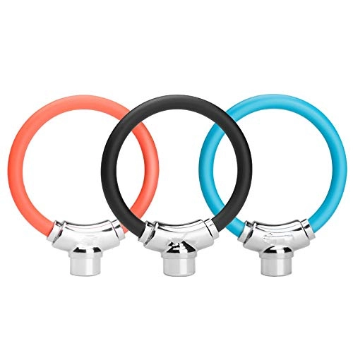 Lucchetti per bici : LDNCV Lucchetto per Bicicletta Mini Bike Lock 2 Chiavi Safty Anti Theft Piccolo e Portatile Anello per Bicicletta Blocco Ciclismo MTB Blocco di Sicurezza in Lega di Zinco, Arancione