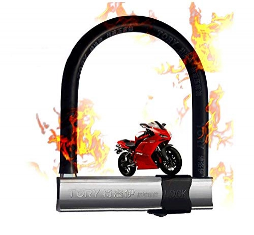 Lucchetti per bici : LIDAUTO U-Lock per Mootorbike Bicycle Antifurto Duty Lock in Bicicletta Universal TLY285