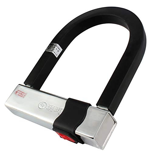 Lucchetti per bici : LIDAUTO U-Lock per Moto Accessori per Biciclette Accessori per Biciclette Anti Theft Stainless Steel 7620A a Prova di Polvere Molta Forza