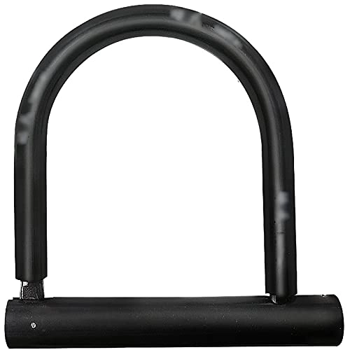 Lucchetti per bici : LIUXING-Home Lucchetto per Bicicletta Accessori per Moto Bike Bike Accessori per Moto Bike elettrica Blocco a Forma di U Adatto per Biciclette E Motocicli (Color : Black, Size : 21x19.6cm)