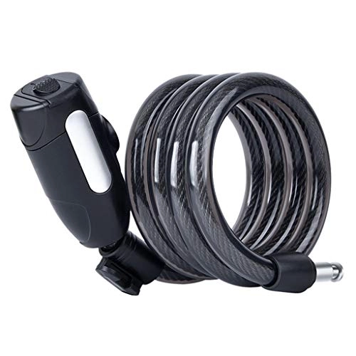 Lucchetti per bici : Lucchetto a catena Bicicletta Bicicletta Blocco Catena Serratura Elettrica Della Batteria Della Bici Mountain Acciaio Portatile Fissato Catena Filo Serratura 12mm * 1.2m Lucchetto a catena integrato