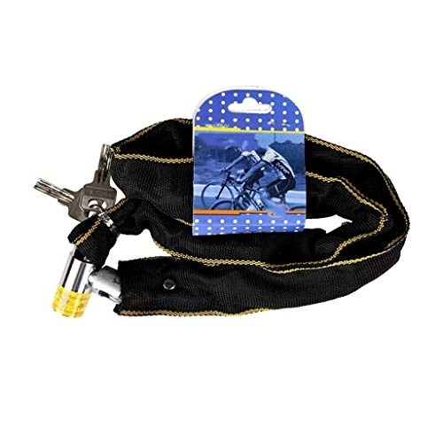 Lucchetti per bici : Lucchetto a catena Catena della serratura della bicicletta accessori del casco catena di blocco for moto triciclo Mountain Bike Lock catena di blocco Blocco tasti Blocco Bar Lucchetto a catena integra