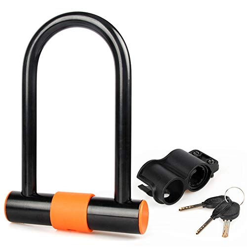 Lucchetti per bici : lucchetto ad arco bici lucchetto bici blocco bici d blocco lucchetti per bici con combinazione la bicicletta blocca l'alta sicurezza orange, lock