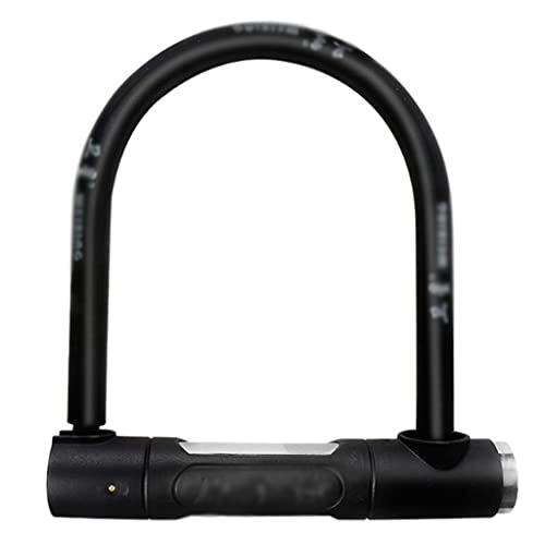Lucchetti per bici : Lucchetto con chiave di sicurezza U-lock, Heavy Duty Bike lucchetto di sicurezza con chiave, per porta bicicletta moto bici 7, 6 "x8" nero bicicletta U-lock