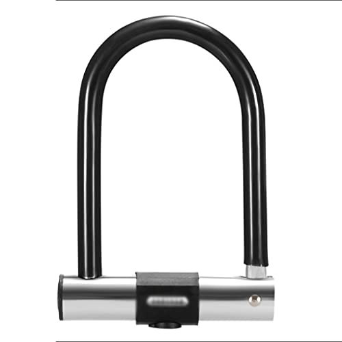 Lucchetti per bici : Lucchetto con chiave Heavy Duty Bike Lock U Antifurto Bicicletta D Lock Per Strada Mountain Bike, Motociclo, Passeggino Nero Bicicletta U-lock