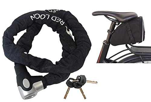 Lucchetti per bici : Lucchetto per bicicletta eBike, 150 cm, con borsa da sella