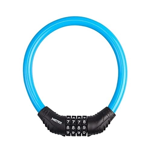 Lucchetti per bici : LYPOCS Catena Monopattino Password for Motocicletta con Catena in Acciaio di Sicurezza Portatile antifurto con Blocco Password a 4 cifre for Bici Lucchetto per Bici (Color : Blue)