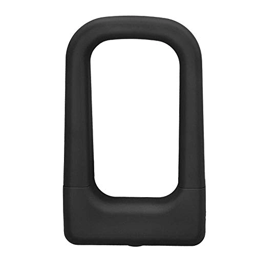 Lucchetti per bici : MDZZ Bike U Lock con Supporto for Blocco Gratuito e 2 Chiavi reversibili, Coperchio del Buco della Serratura ruotabile, Leggero e Portatile (Color : Black)