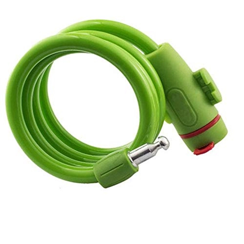 Lucchetti per bici : Oshamsviatm Lucchetto per Bicicletta Ante-furto antifurto Forte Sicurezza Bicycle Catena Blocco Blocco Staffa Bike Lock Bike Block con Tasti Amburgo-Lock-Green Bibella (Color : Green)