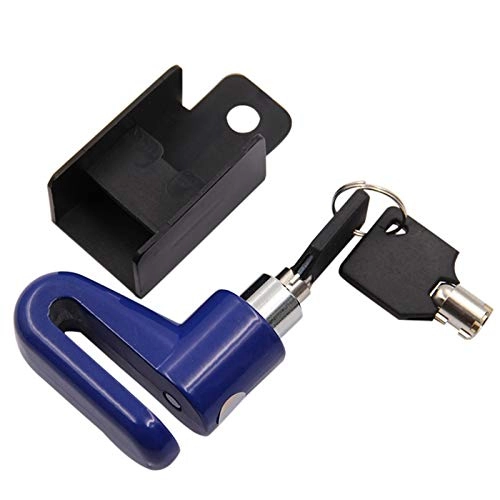 Lucchetti per bici : U-Locks. Bicicletta Antifurto Freni A Disco Serratura di Rotella del Motorino di Blocco A Forma di U Impermeabile Security Furto Heavy Duty Moto Biciclette Serrature U-Lock (Color : Blue)