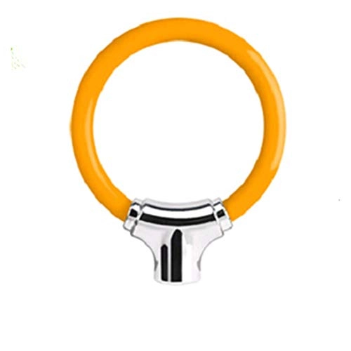 Lucchetti per bici : U-Locks. Bike U Lock Anti-Theft MTB Road Bike Bike Bicycle Block Accessori for Bicicletta Accessori for Ciclismo Steel Security Bike Cable Set U-Lock Set, Blocco U Blocco (Color : Orange)