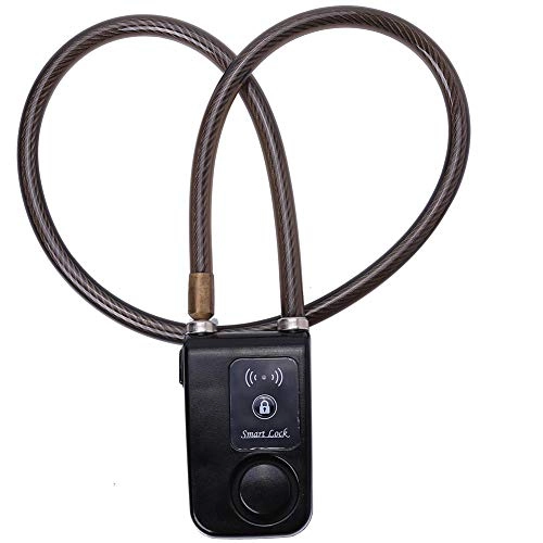 Lucchetti per bici : Vbest life Bike Bluetooth Smart Lock, Bike Smart Antifurto Lock con Allarme 105dB Tramite Controllo App per Attrezzature per Biciclette(Nero)