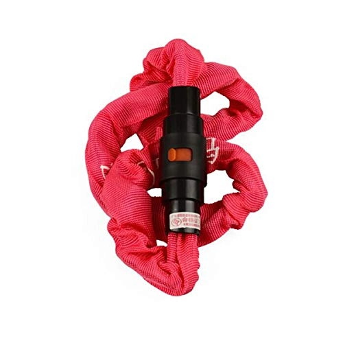 Lucchetti per bici : WeiCYN - Lucchetto per Bicicletta, antifurto, per Mountain Bike, Catena in Ferro, Lucchetto Elettrico, Rosso, Nero, Blu, 1, 2 m, Red