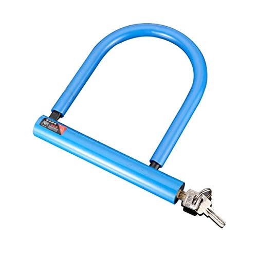 Lucchetti per bici : WeiCYN Lucchetto per Bicicletta, antifurto, U-Lock, Mountain Bike, Accessori da Equitazione, Blu.