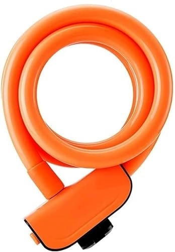 Lucchetti per bici : ZECHAO Cavo di bloccaggio della bici di impronta digitale, blocco a catena antifurto senza tavo Lucchetti (Color : Orange, Size : 120cm)