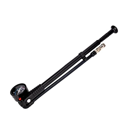 Pompe da bici : Bicycle Mini Pump Shock, 300 PSI Pompa per bicicletta portatile ad alta pressione Forcella anteriore gonfiabile e ammortizzatore posteriore