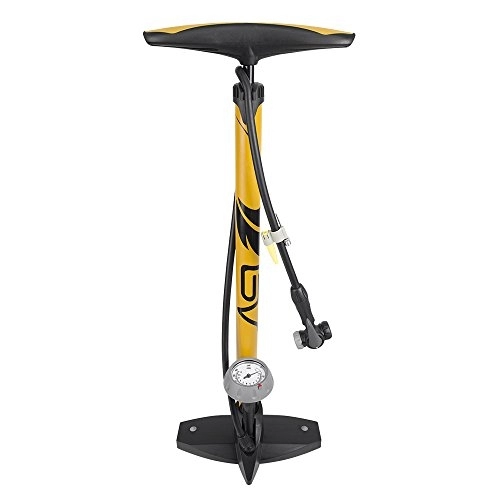 Pompe da bici : BV Pompa Bicicletta in Acciaio con Base, 160 psi, invertibile, per valvola Presta e Schrader