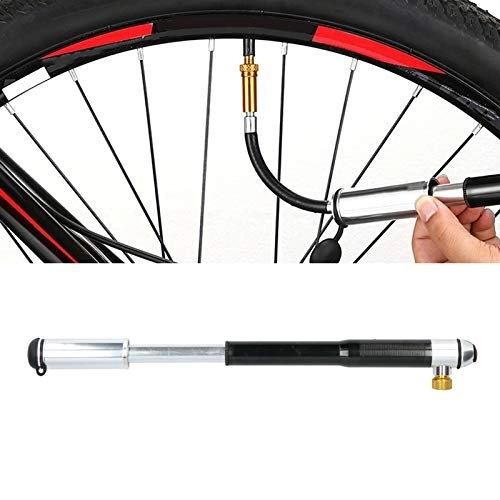 Pompe da bici : cersalt Pompa di gonfiaggio per Mountain Bike da 154 g, Pompa per Bicicletta in Lega di Alluminio, Rotazione a 360 Gradi per Pneumatici Biciclette