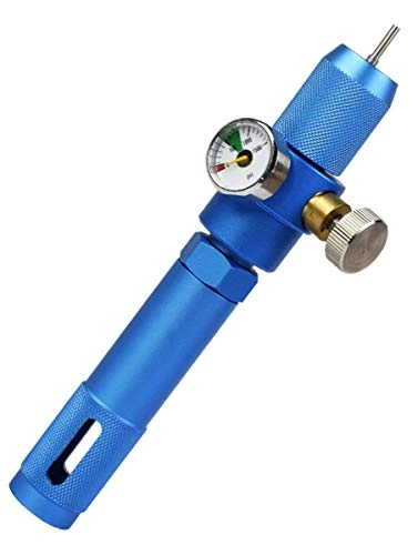 Pompe da bici : CWXDIAN Gonfiatore Speciale per cilindri Portatile con Funzione di Regolazione del manometro, Sezione A