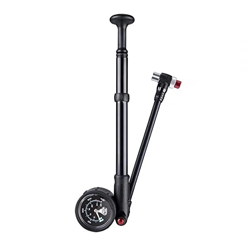 Pompe da bici : DONGKER Pompa per Pneumatici per Bici, 400psi Pompa per Ammortizzatori Bici A Mano con Manometro per MTB Forcella per Bici da Bicicletta