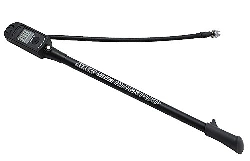 Pompe da bici : DRC - Pompa per ammortizzatore digitale, 20 bar, 365 x 30 x 35 mm, colore: Nero