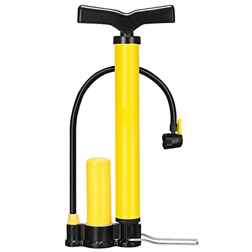 Pompe da bici : DXIUMZHP Pompe da Pavimento Mini Pompa per Bicicletta, Pompa Ad Aria, Pompa da Pavimento Ad Alta Pressione Portatile E Stabile, Adatto per Valvole Presta, Schrader (Color : Yellow, Size : 32 * 12cm)