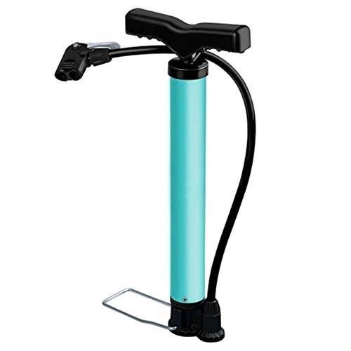 Pompe da bici : DYecHenG Pompa per Bici Pompa for Ciclismo in Acciaio in Acciaio in Metallo Seamless 120psi per Mountain Bike e Bici da Strada (Colore : Blu, Size : One Size)