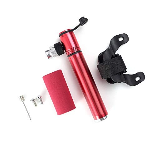 Pompe da bici : Eastbride Pompa da Bicicletta, Cilindro Gonfiabile Mini co2 Portatile, Alta Pressione 120psi Adatto per valvola Presta e Schrader con Telaio Rosso