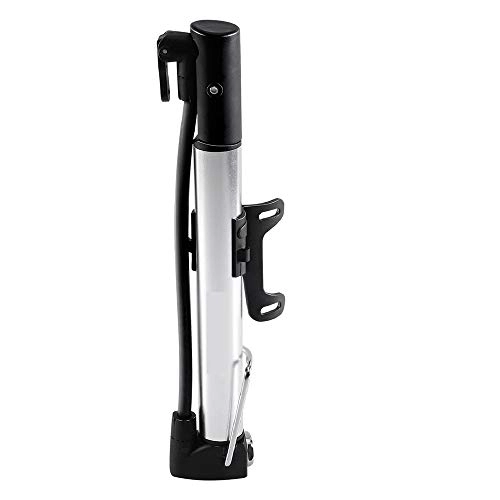 Pompe da bici : Floor Pump for Bicycles Fits The America and France Nozzle Valve Types Compact Durable Quick Easy Includes Needle to inflate Sports Balls for Volleyball Football Soccer and Basketball