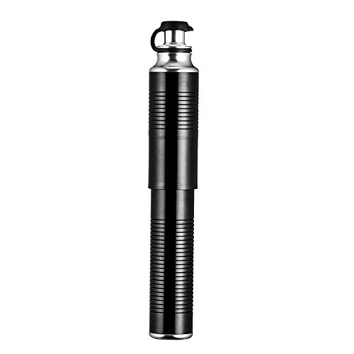 Pompe da bici : FMOPQ Commuter Bike Pump Mini Bicycle Pump High Pressure Basketball Toy Household Small Air Pump Easy to Use (Color : Black Size : 155mm)