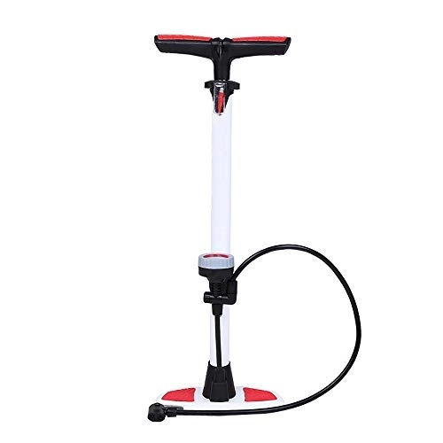 Pompe da bici : FMOPQ Commuter Bike Pump Upright Bicycle Pump with Barometer Convenient to Carry Riding Equipment Easy to Use (Color : Black Size : 640mm)