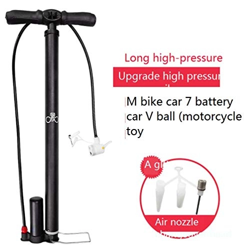 Pompe da bici : Gonfiatore per bicicletta, batteria elettrica per uso domestico ad alta tensione, pompa universale per tubo gonfiabile per bicicletta, automobile-Nero ad alta pressione