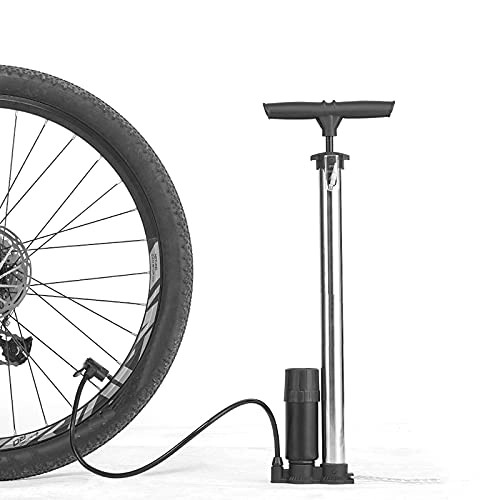 Pompe da bici : GYAM Pompa da Bicicletta con Manometro, 160 Psi, Pompa di Gonfiaggio della Pompa dell'Aria Manuale della Bici, Valvola Presta E Schrader