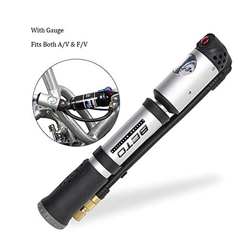 Pompe da bici : Huanxin Pompa Bike - Mini / Compatto E Portatile Bici Pompa Compatibile Universale Presta E Schrader Valve, Ad Alta Pressione di 300 PSI