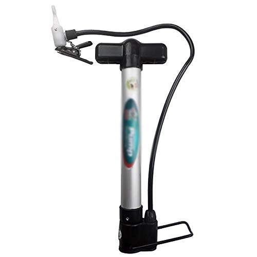 Pompe da bici : Inflator Pompa Portatile Mini Pompa Portatile Portable Pump (Color : Silver, Size : 30cm)