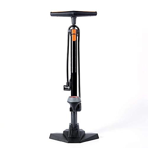 Pompe da bici : JOMSK Pompa a Mano della Bicicletta A Pavimento Pompa di Bicicletta A Mano con Precisione Manometro for Un Facile Trasporto (Color : Black, Size : 500mm)