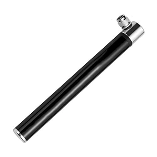 Pompe da bici : Keliour Pompa per Pneumatici Ad Alta Pressione Pompa Manuale con Fissaggio in Lega di Alluminio Staffa Mini Pompa Portatile della Bici Portatile (Color : Black, Size : 198mm)