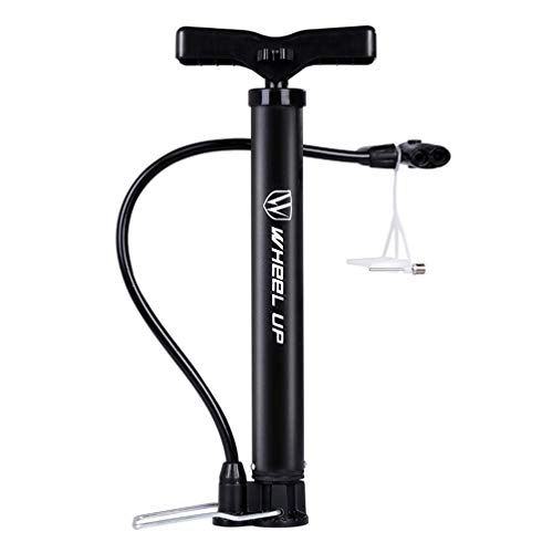Pompe da bici : LIOOBO pompa da pavimento mini bici pompe da pavimento gonfiatore pompa per pneumatici per bicicletta portatile per bici da bicicletta accessorio nero