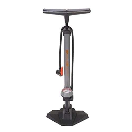 Pompe da bici : LIYANG Pompa per Bici Bicicletta Piano Air Pump con 170PSI manometro di Alta Pressione della Gomma della Bici della Bicicletta della Pompa di gonfiaggio (Colore : Grigio, Size : One Size)