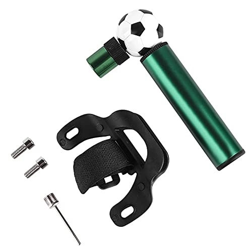 Pompe da bici : Mini Pompa Da Bicicletta, Trpambvia Pompa Da Bicicletta Portatile Gonfiabile di Forma Calcio Adatto per Biciclette Pieghevoli, Mountain Bike E Palloni, Verde