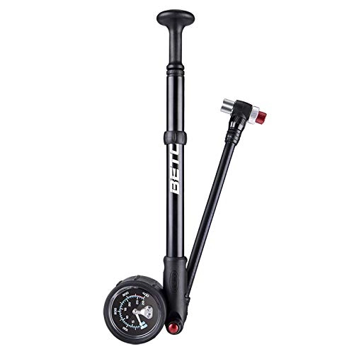 Pompe da bici : Mini pompa per bici Pompa per ammortizzatori per bici Forcella MTB / Pompa per sospensioni posteriori per bicicletta Tubo flessibile da 400 PSI Pompa a mano per aria con manometro Gonfiatore per bici